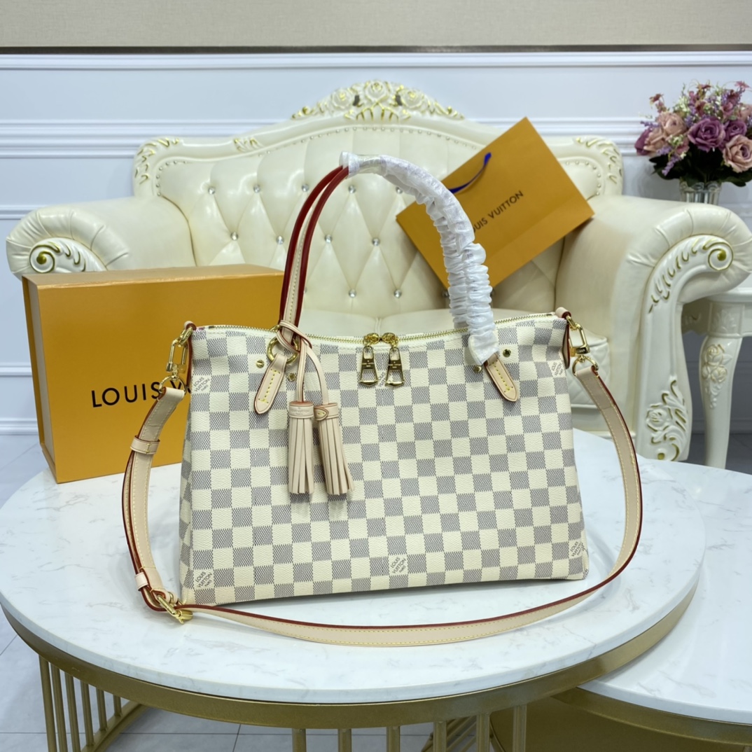 Louis Vuitton LYMINGTON Tote Handbag Damier Azur N40022